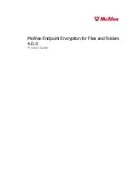 Preview for 1 page of McAfee DFFCDE-AA-DA - Endpoint Encryption For Files Product Manual