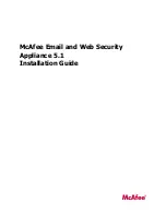 Preview for 1 page of McAfee Email and Web Security Appliance 5.1 Installation Manual