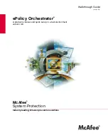 Предварительный просмотр 1 страницы McAfee ePolicy Orchestrator Manual