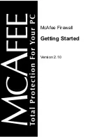 McAfee FIREWALL 2.1-GETTING STARTED Getting Started предпросмотр