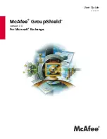 Предварительный просмотр 1 страницы McAfee GroupShield  7.0 ForMicrosoft Exchange User Manual