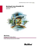 McAfee IIP-S03K-NA-100I - IntruShield 3000 Sensor Appliance Product Manual preview