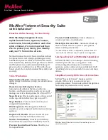 McAfee INTERNET SECURITY 2008 Datasheet preview