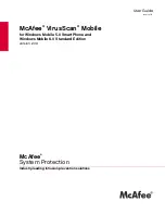 Предварительный просмотр 3 страницы McAfee McAfee VirusScan Mobile 2.0 User Manual