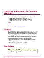 Предварительный просмотр 6 страницы McAfee Microsoft SharePoint 2.5.0 User Manual