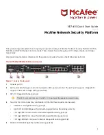 McAfee NS7100 Quick Start Manual preview