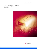 McAfee QUICKCLEAN 3.0 Manual preview