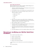 Preview for 20 page of McAfee QUICKCLEAN 3.0 Manual