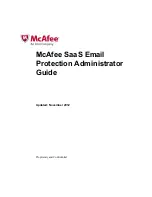 Предварительный просмотр 1 страницы McAfee SaaS Email Protection Administration Manual