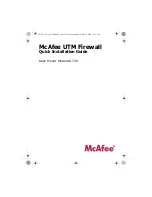 Preview for 1 page of McAfee SG720 Quick Installation Manual