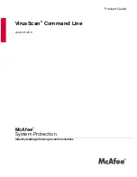 Предварительный просмотр 1 страницы McAfee VCLCDE-AA-DA - VirusScan Command Line Scanner Standard Product Manual