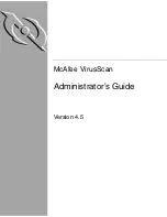 Preview for 1 page of McAfee VIRUSSCAN 4.5 - Administrator'S Manual