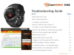 mCareWatch HW2 Troubleshooting Manual preview