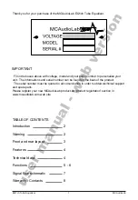 MCAudioLab EQ1CH User Manual preview