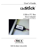 MCC i2cStick User Manual preview