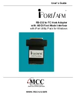 MCC iPort/AFM MIIC-203 User Manual preview