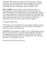 Preview for 3 page of MCC iPort/AFM MIIC-203 User Manual