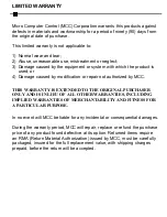 Preview for 4 page of MCC MIIC-101 User Manual