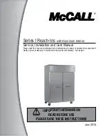 McCall MCCDRL2-G Service, Installation And Care Manual предпросмотр