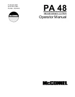 McConnel PA 48 Operator'S Manual предпросмотр