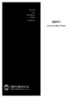 McCormack Audio UDP-1 Instruction Manual предпросмотр