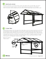 Предварительный просмотр 9 страницы McCue CartPark Architectural Installation Instructions Manual