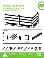 Preview for 1 page of McCue Pedestrian Barrier Installation Instructions Manual