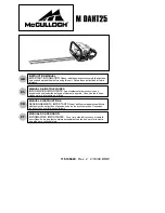 McCulloch 115145929 Instruction Manual preview