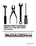 Preview for 1 page of McCulloch 14596 Repair Parts Manual