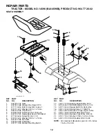 Preview for 12 page of McCulloch 14596 Repair Parts Manual