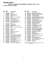 Предварительный просмотр 7 страницы McCulloch 180HCRD Illustrated Parts Breakdown