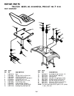 Предварительный просмотр 12 страницы McCulloch 180HCRD Illustrated Parts Breakdown