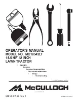 Preview for 1 page of McCulloch 532 43 27-66 Operator'S Manual