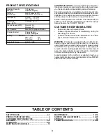 Preview for 4 page of McCulloch 96011024900 Operator'S Manual