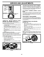 Preview for 22 page of McCulloch 96011024900 Operator'S Manual