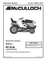 McCulloch 96041011600 Operator'S Manual preview