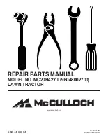 Preview for 1 page of McCulloch 96048002700 Repair Parts Manual