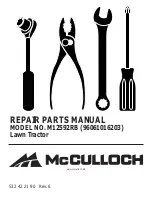 McCulloch 96061016203 Repair Parts Manual preview