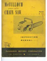 McCulloch D-44 Instruction Manual preview