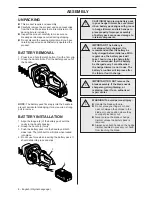 Preview for 8 page of McCulloch Li 40HT Operator'S Manual