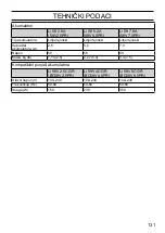 Preview for 131 page of McCulloch Li 58 2.6A Operator'S Manual