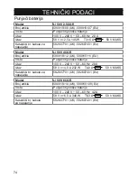 Preview for 74 page of McCulloch Li 58V 2.5CGR Operator'S Manual