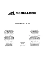 Preview for 152 page of McCulloch Li 58V 2.5CGR Operator'S Manual