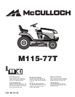 McCulloch M115-77T Instruction Manual preview