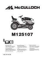 Preview for 1 page of McCulloch M125107 Manual