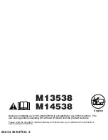 Preview for 1 page of McCulloch M13538 Instruction Manual