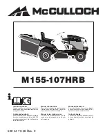 Preview for 1 page of McCulloch M155-107HRB Instruction Manual