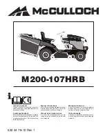 McCulloch M200107HRB Instruction Manual preview