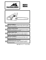 McCulloch M3414 Instruction Manual preview