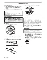 Preview for 64 page of McCulloch M40-110 CLASSIC Operator'S Manual